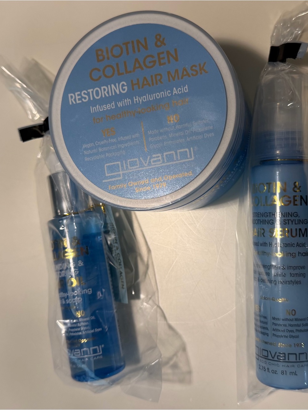 Giovanni Biotin & Collagen Hair Bundle -NEW